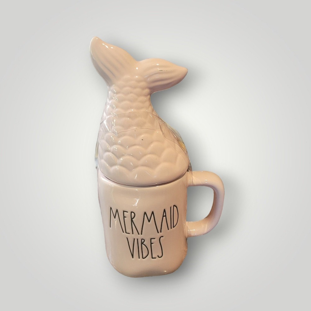 Rae Dunn Mermaid Vibes Coffee Mug Pink
